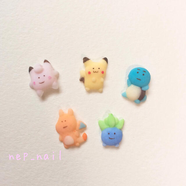 ゆるいポケモン ピカチュウ ゼニガメ ピッピ 3dネイルパーツの通販 By Neph Nail S Shop ラクマ