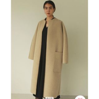 トゥデイフル(TODAYFUL)の12/22まで★ Collarless Boa Coat(ロングコート)