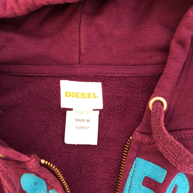 新品 M DIESEL ブランド スウェット フーディ パーカー GH 紺