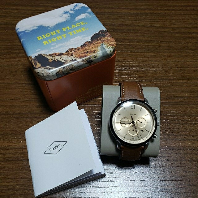 FOSSIL - ☆新品未使用☆FOSSIL NEUTRA クロノグラムブラウンレザー ...