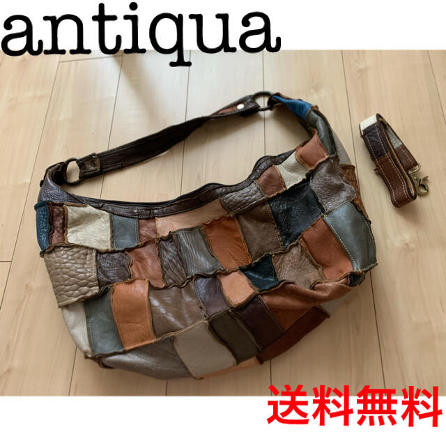 antiqua(アンティカ)の値下【完売品】antiqua パッチワーク2way本革ショルダーバッグ レディースのバッグ(ショルダーバッグ)の商品写真