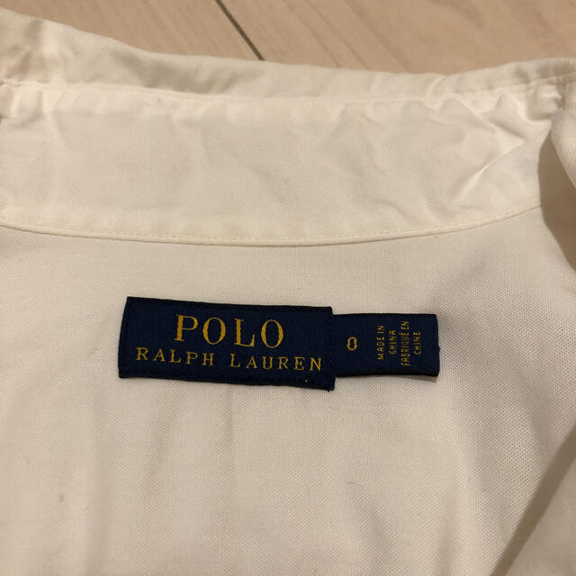 POLO RALPH LAUREN(ポロラルフローレン)の美品　ポロラルフローレン　白シャツワンピース レディースのワンピース(ミニワンピース)の商品写真