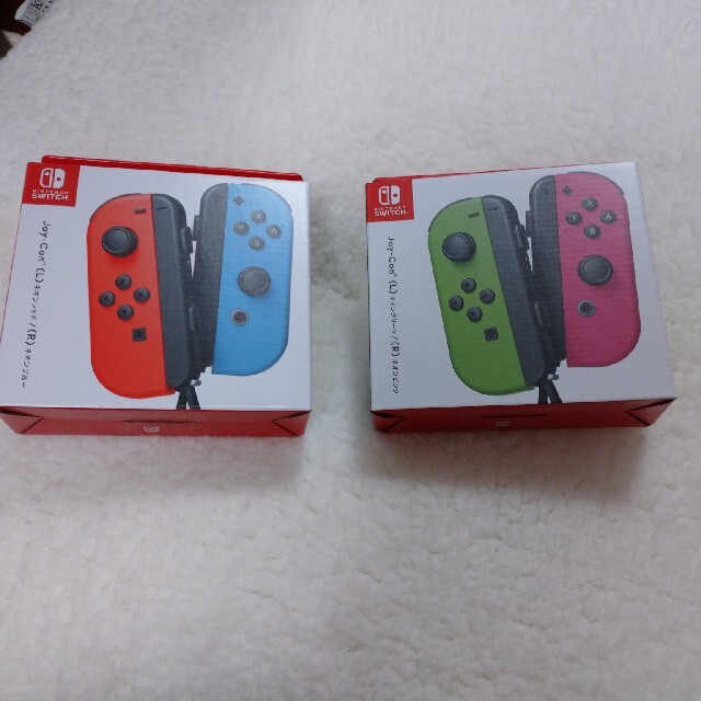 Nintendo Switch(ニンテンドースイッチ)の【751様専用】joy-con(L)ネオングリーン/(R)ネオンピンク エンタメ/ホビーのゲームソフト/ゲーム機本体(その他)の商品写真