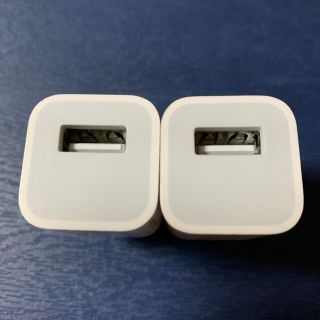 アップル(Apple)のApple USB 電源アダプタ 2個(バッテリー/充電器)