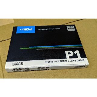 Crucial M.2 NVMe SSD 500GB CT500P1SSD8JP(PCパーツ)