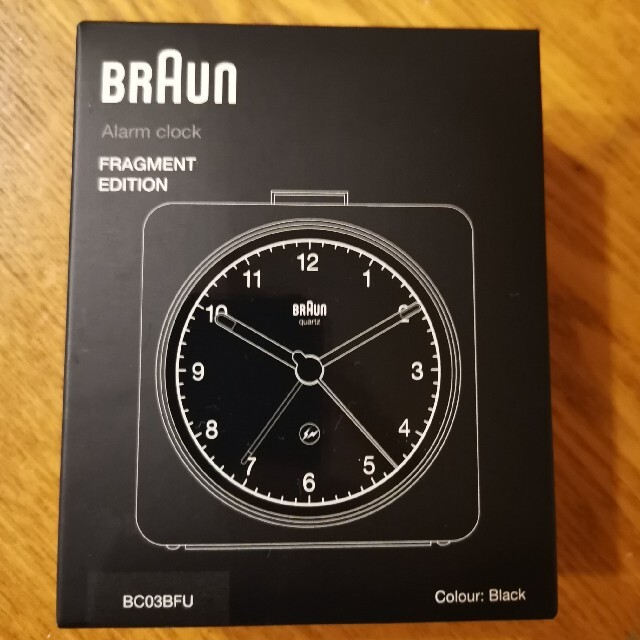 BRAUN × fragment design BC03GFU / ブラック インテリア/住まい/日用品のインテリア小物(置時計)の商品写真