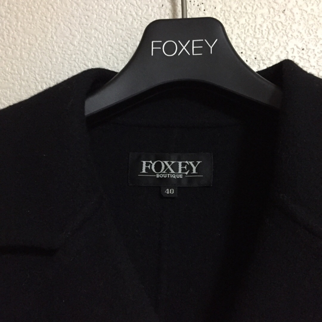 FOXEY(フォクシー)のFOXEY  ジャケット コートカシミア90 Wフェース 40ハンガーエルフィン レディースのジャケット/アウター(テーラードジャケット)の商品写真