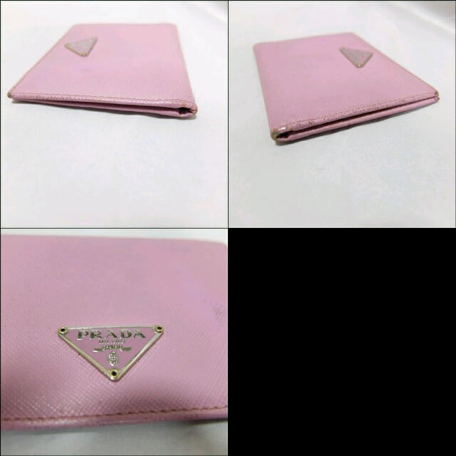 PRADA(プラダ)のプラダ　レザー製　パスケース　ピンク レディースのファッション小物(名刺入れ/定期入れ)の商品写真