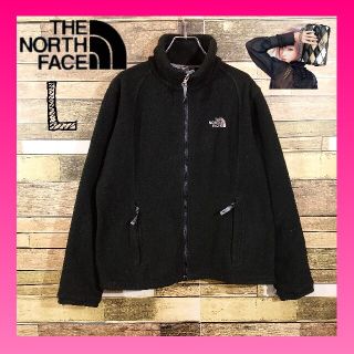 ザノースフェイス(THE NORTH FACE)のノースフェイス フリース ジャケット 黒 L レディース 厚手 裏起毛(その他)