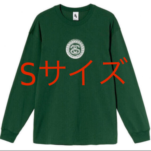 STUSSY(ステューシー)のSTÜSSY / NIKE SS LINK LS TEE  GREEN  S メンズのトップス(Tシャツ/カットソー(七分/長袖))の商品写真