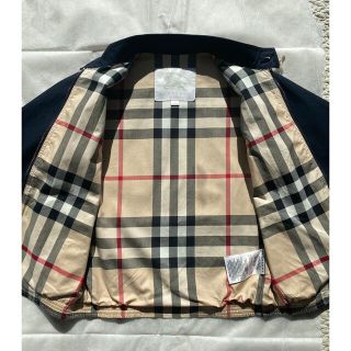 バーバリー(BURBERRY)のバーバリーチルドレン ブラック MA-1 ブルゾン ジャケット(ジャケット/上着)