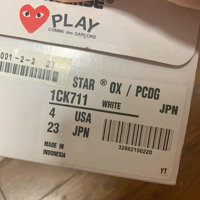 COMME des GARCONS(コムデギャルソン)のConverse PLAY  コンバース　コムデギャルソン レディースの靴/シューズ(スニーカー)の商品写真