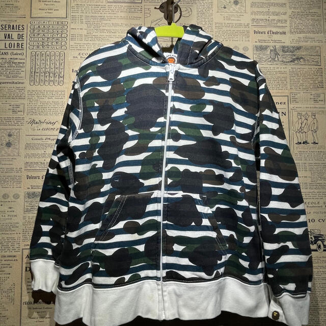 A BATHING APE BAPE KIDS パーカー CAMO 迷彩 130