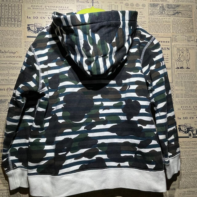 A BATHING APE BAPE KIDS パーカー CAMO 迷彩 130