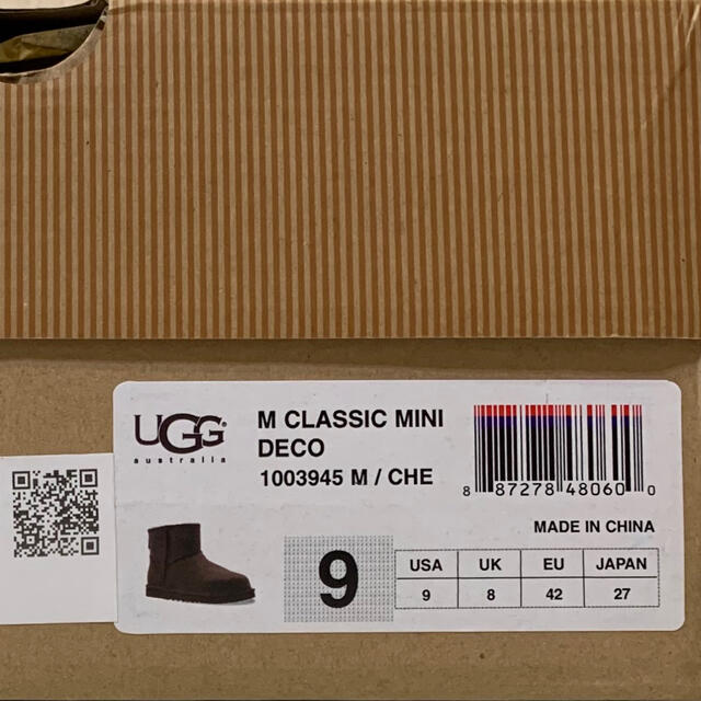 UGG クラシックミニデコムートンブーツ【27cm未使用】 3