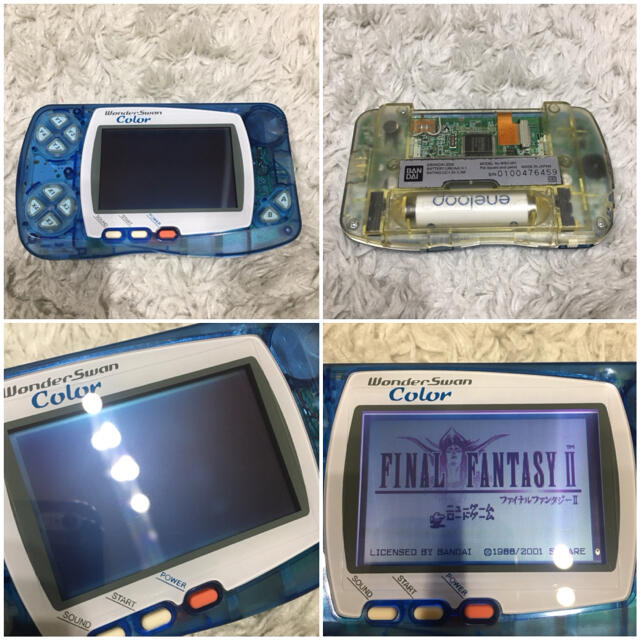 画面美品◇クリスタルブルー◇GBA SPのフロントライト移植ワンダースワンカラー