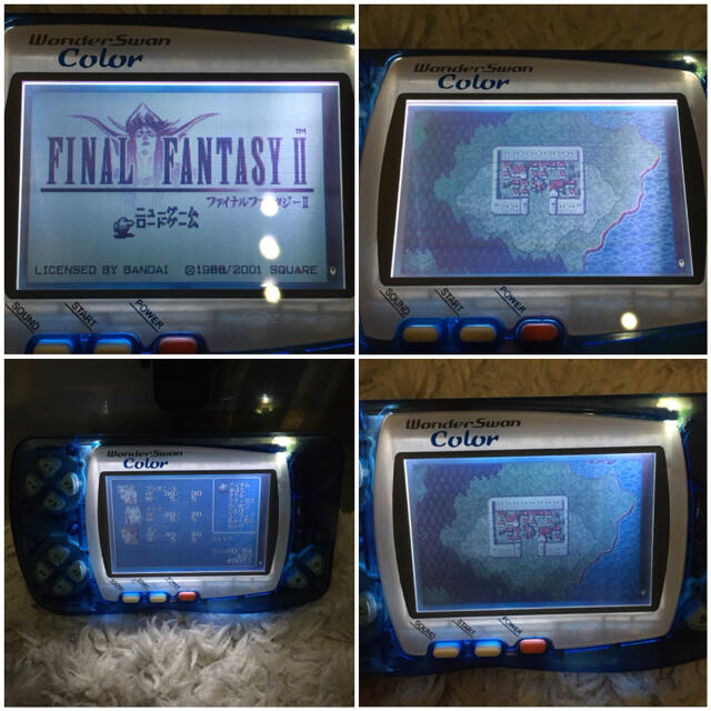 画面美品◇クリスタルブルー◇GBA SPのフロントライト移植ワンダースワンカラー 3