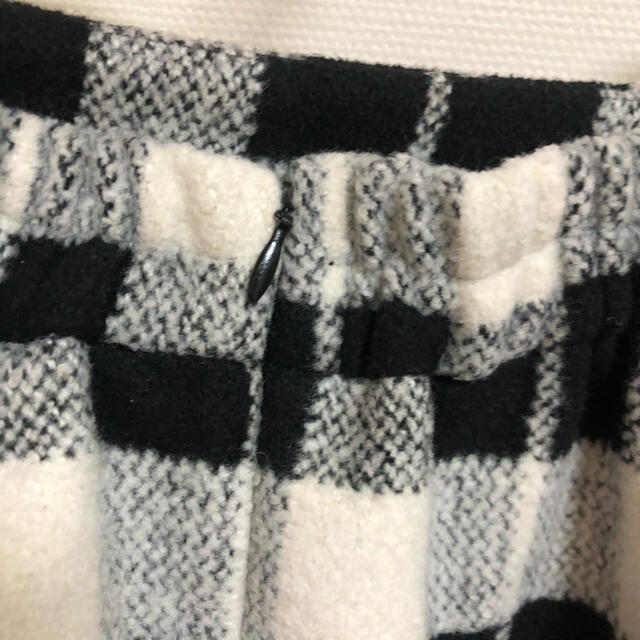チェック　スカート　ブラック　ホワイト レディースのスカート(ミニスカート)の商品写真
