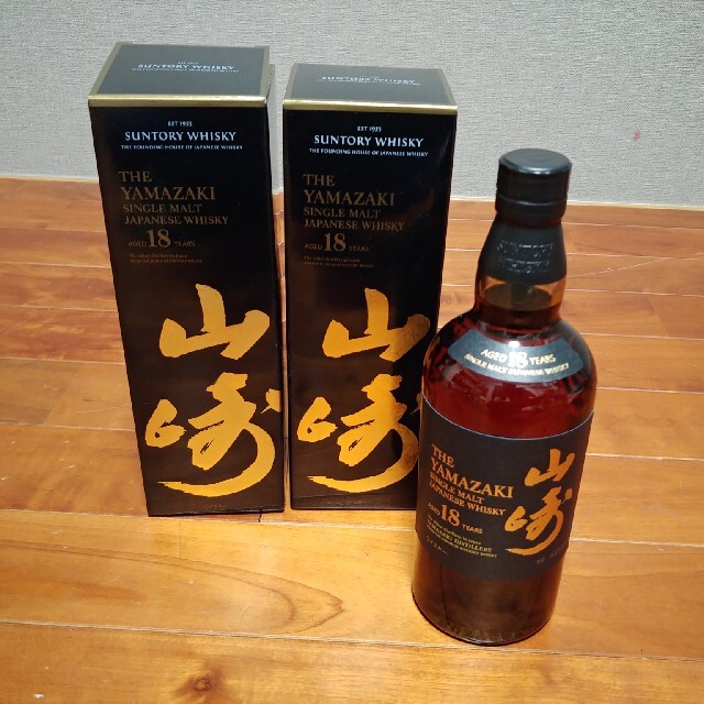 人気定番 サントリー - サントリー 山崎18 年 未開封 2 本 ウイスキー