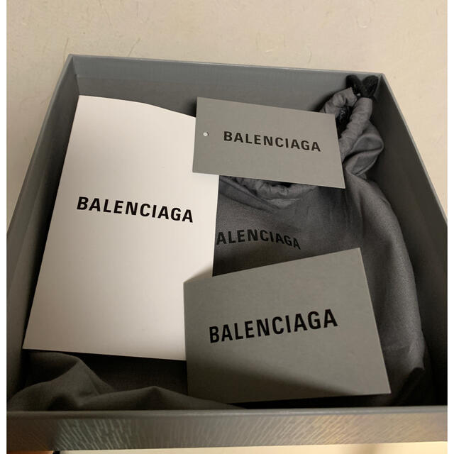 75サイズ Balenciaga ロゴ ベルト シルバー