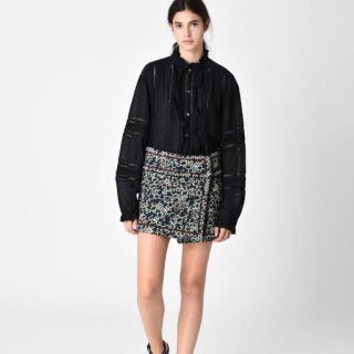 イザベルマラン(Isabel Marant)のISABEL MARANT ETOILE スタッズキルティングラップスカート(ミニスカート)