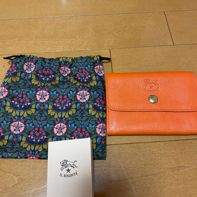 IL BISONTE(イルビゾンテ)のてて様専用　イルビゾンテ  2つ折り財布　オレンジ メンズのファッション小物(折り財布)の商品写真
