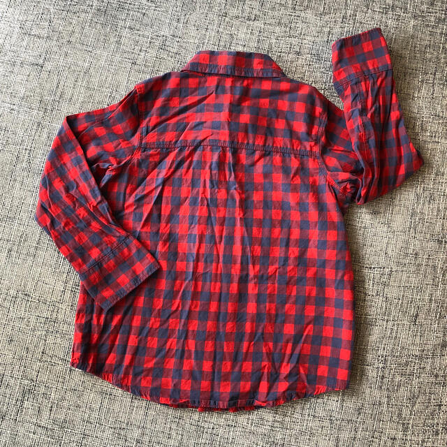 Old Navy(オールドネイビー)の110 オールドネイビー チェックシャツ キッズ/ベビー/マタニティのキッズ服男の子用(90cm~)(ブラウス)の商品写真