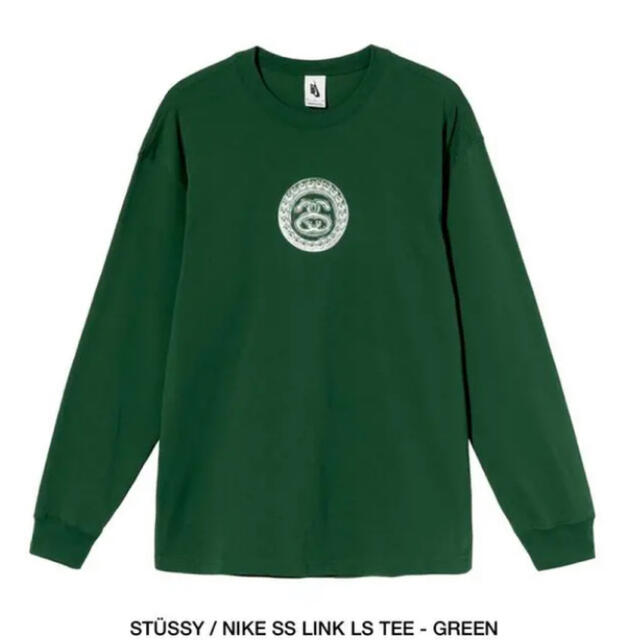 NIKE stussy コラボ　ロンT 緑　Mサイズ | フリマアプリ ラクマ