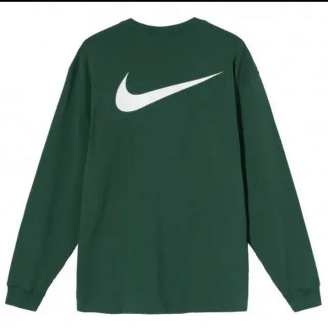 NIKE stussy コラボ　ロンT 緑　Mサイズ