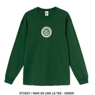 ステューシー(STUSSY)のNIKE stussy コラボ　ロンT  緑　Mサイズ(Tシャツ/カットソー(七分/長袖))