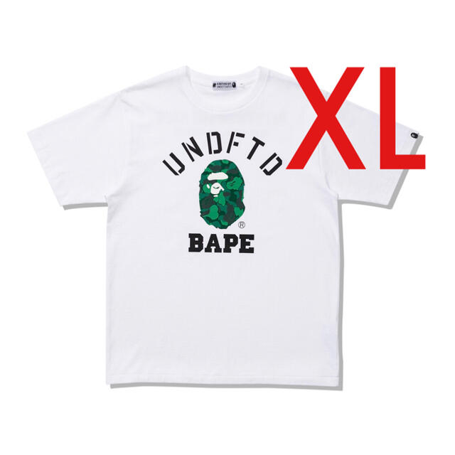 カラーホワイトWhite白BAPE X UNDFTD COLLEGE TEE UNDEFEATED