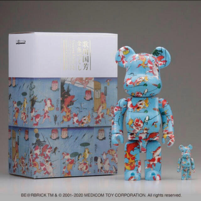 2024年最新入荷 100% 金魚づくし 歌川国芳 BE@RBRICK - TOY MEDICOM & 新品 400% その他