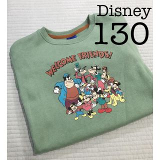 ディズニー(Disney)の新品　レトロミッキー　ウェルカムフレンズ　トレーナー 130 しまむら(Tシャツ/カットソー)