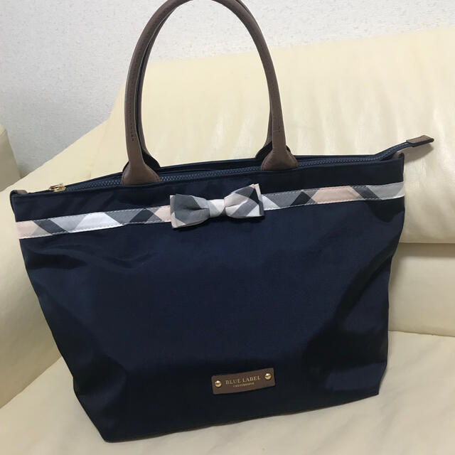 BURBERRY BLUE LABEL - 美品♡ブルーレーベルクレストブリッジ　ナイロン　リボントート