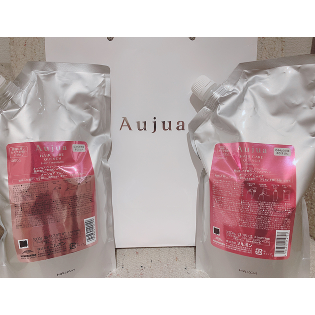 Aujua(オージュア)のAujua クエンチ シャンプー＆トリートメント1キロセット コスメ/美容のヘアケア/スタイリング(シャンプー/コンディショナーセット)の商品写真