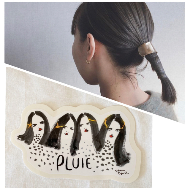 PLUIE プリュイ ソウ M ヘアピアス ☆ステッカー付き | annepediatra