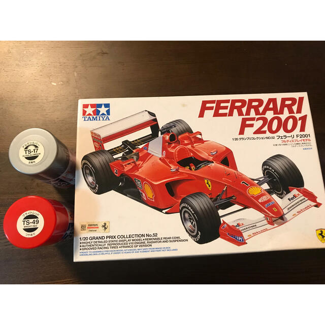 Ferrari(フェラーリ)のタミヤ　プラモデル　フェラーリF2001 1/20 ferarri エンタメ/ホビーのおもちゃ/ぬいぐるみ(模型/プラモデル)の商品写真
