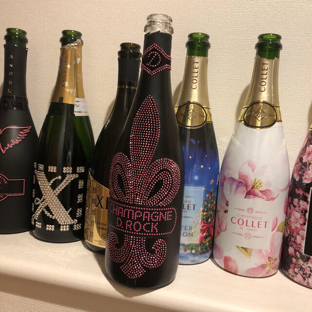 シャンパン空き瓶 またがら シャンパン空き瓶 またがら