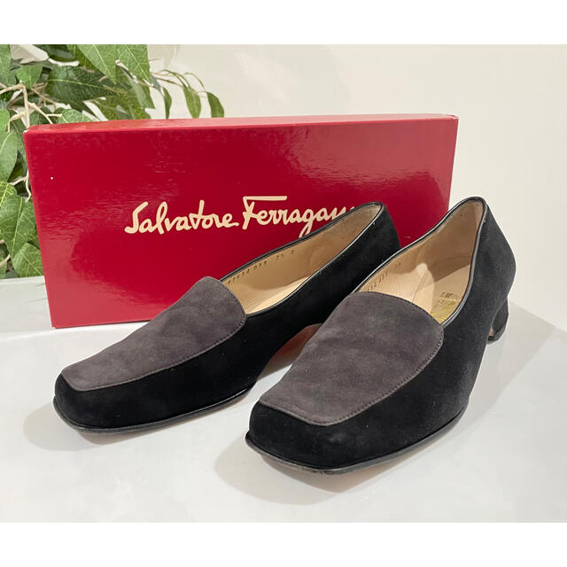 メーカー再生品】 Ferragamo - ローファー スエード フェラガモ