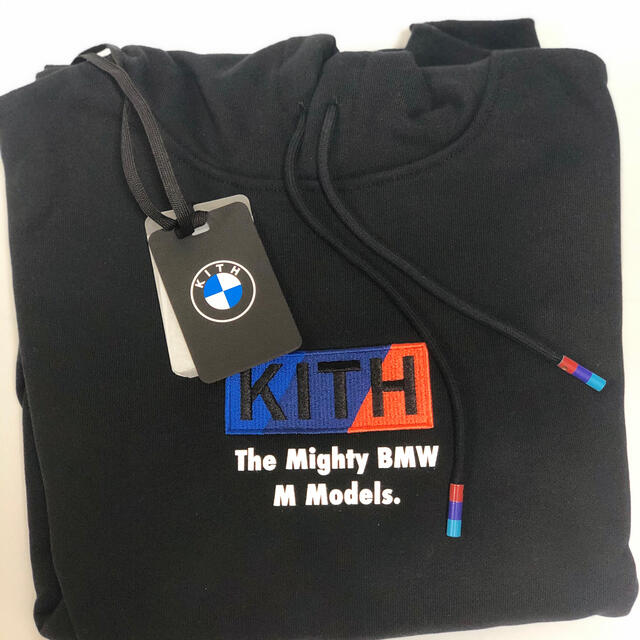 L kith bmw box logo パーカー コラボ