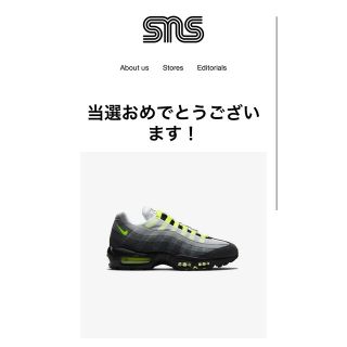 ナイキ(NIKE)の2020 Nike air max 95 neon  26㎝(スニーカー)