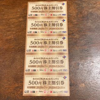 ヴィアホールディングス株主優待券2500円分(レストラン/食事券)