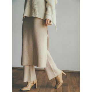 ステュディオス(STUDIOUS)のクラネ　CLANE   SKIRT LAYERED KNIT PANTS(カジュアルパンツ)