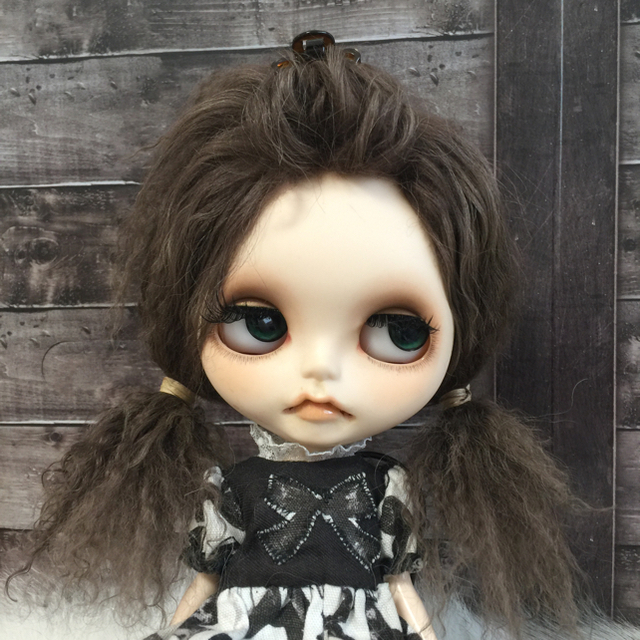 blythe_カフェモカ✨w-059チベットラムフルスキンウィッグ