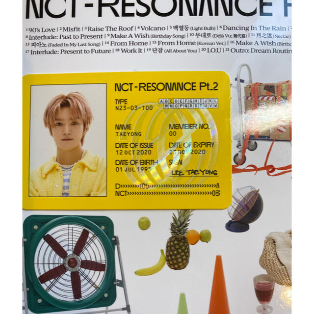 NCT トレカ　テヨン　 エンタメ/ホビーのCD(K-POP/アジア)の商品写真