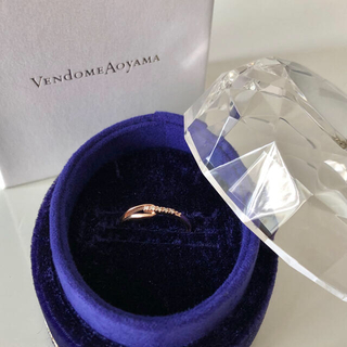 ヴァンドームアオヤマ(Vendome Aoyama)の極美品 ヴァンドーム青山 ダイヤモンド アシンメトリー 指輪(リング(指輪))
