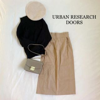 アーバンリサーチドアーズ(URBAN RESEARCH DOORS)の《URBAN RESEARCH DOORS》タイトロングスカート　ハイウエスト(ロングスカート)