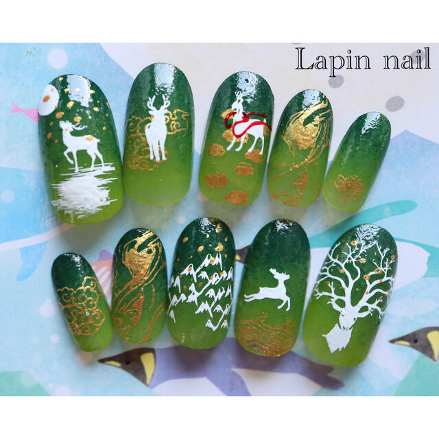 可愛いネイルチップ 緑ネイル クリスマスネイル 鹿 きらきらネイルの通販 By Lapin Nail ラクマ 可愛いネイルチップ 緑ネイル クリスマスネイル 鹿 きらきらネイルの通販 By Lapin Nail ラクマ
