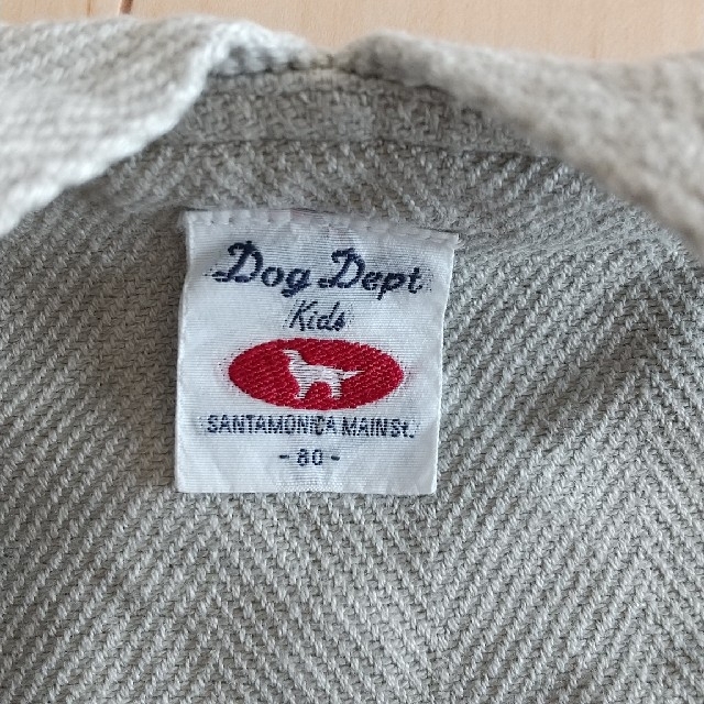 DOG DEPT(ドッグデプト)のオーバーオール 80cm キッズ/ベビー/マタニティのベビー服(~85cm)(パンツ)の商品写真