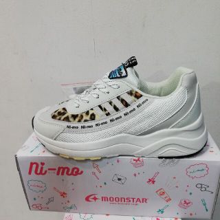 ムーンスター(MOONSTAR )の値下げ新品/ムーンスター/ダットスニーカーni-mo厚底タイプ19,0(スニーカー)